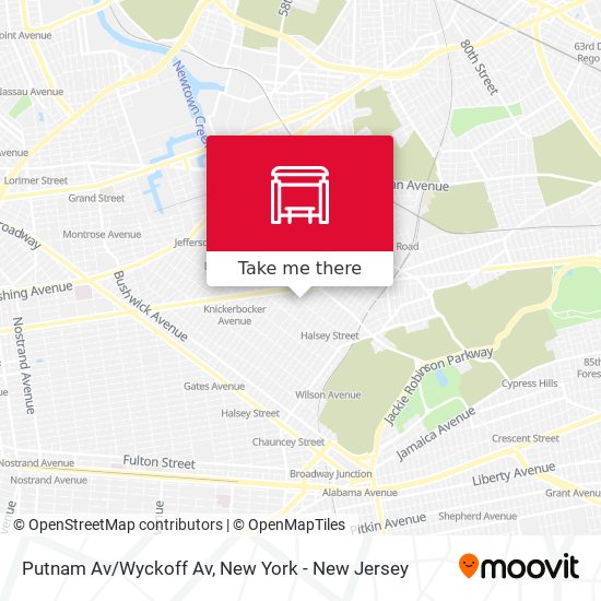 Mapa de Putnam Av/Wyckoff Av