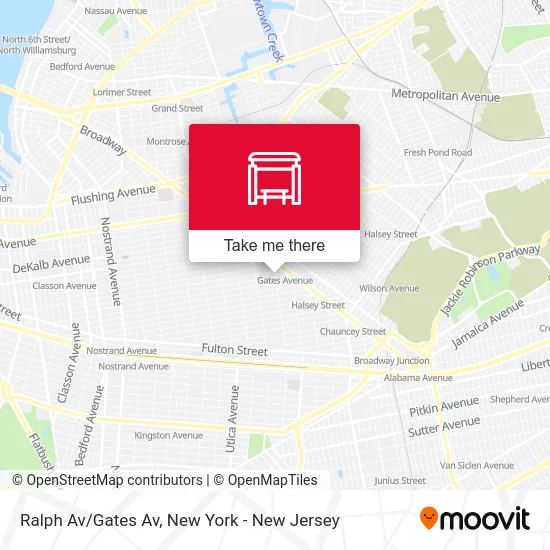 Ralph Av/Gates Av map