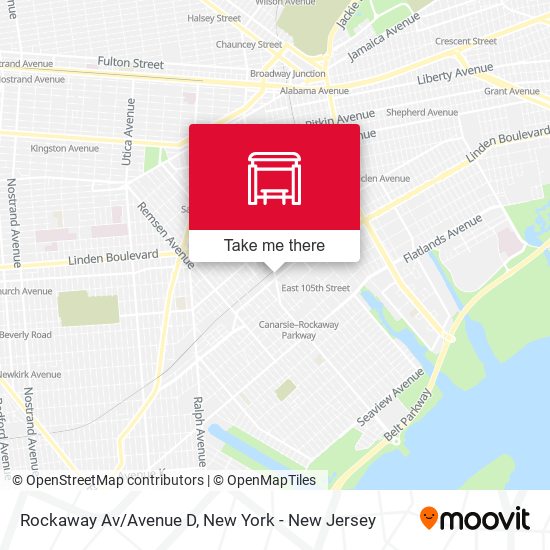 Rockaway Av/Avenue D map