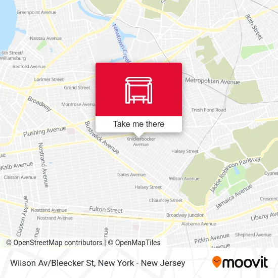 Wilson Av/Bleecker St map