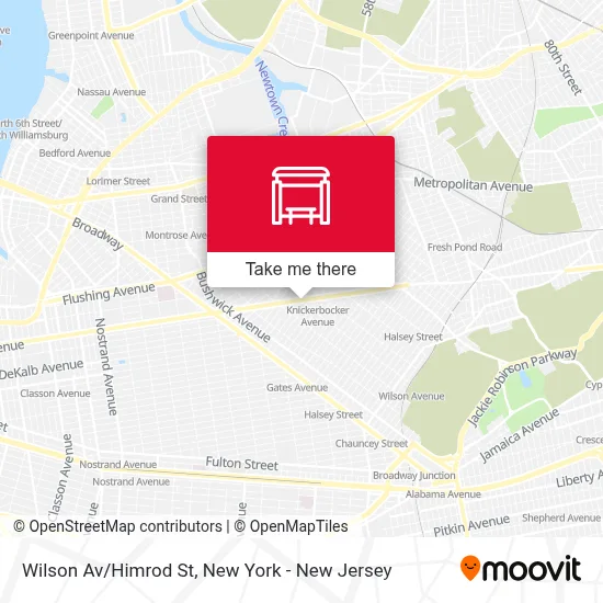 Wilson Av/Himrod St map