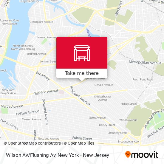 Wilson Av/Flushing Av map