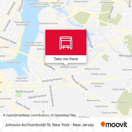 Mapa de Johnson Av/Humboldt St
