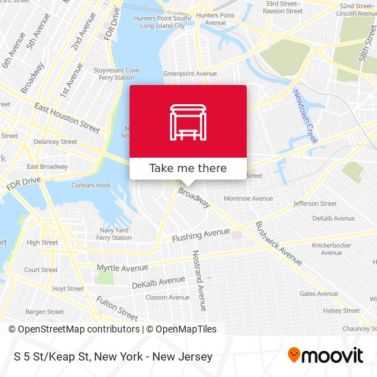 Mapa de S 5 St/Keap St
