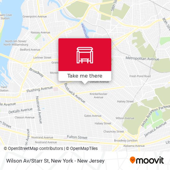 Wilson Av/Starr St map