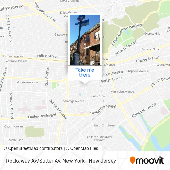 Rockaway Av/Sutter Av map