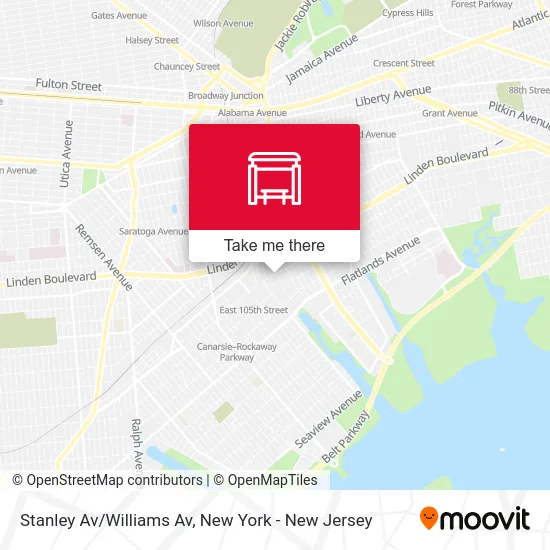Stanley Av/Williams Av map