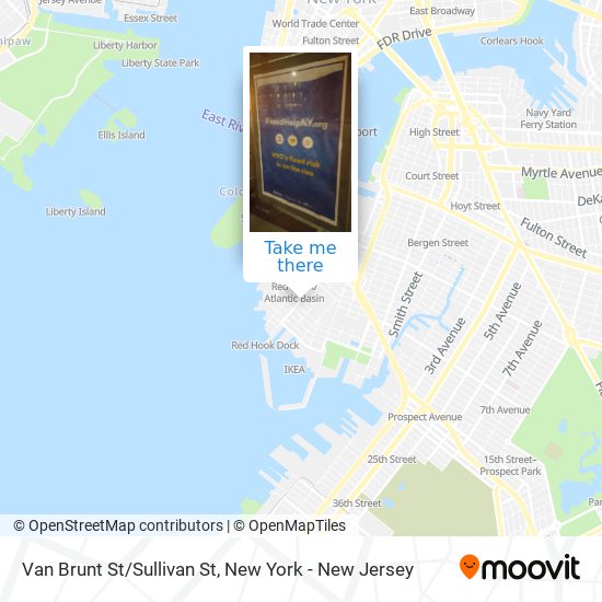 Van Brunt St/Sullivan St map