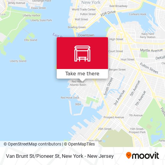 Van Brunt St/Pioneer St map