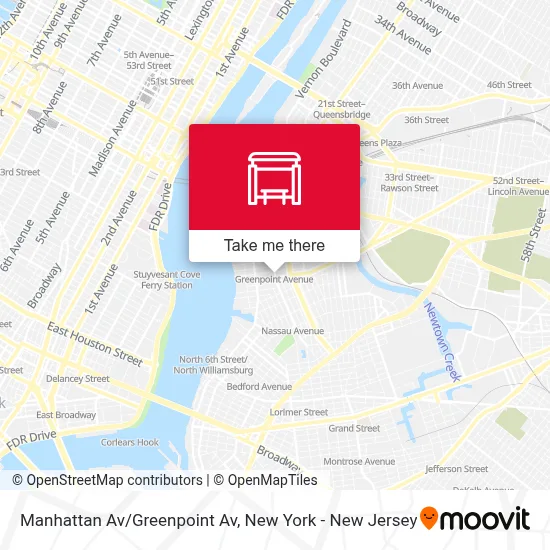 Manhattan Av/Greenpoint Av map