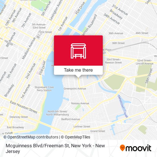 Mapa de Mcguinness Blvd/Freeman St