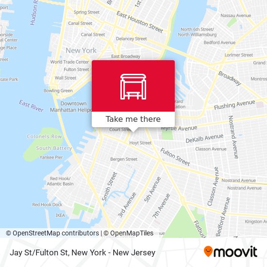 Jay St/Fulton St map