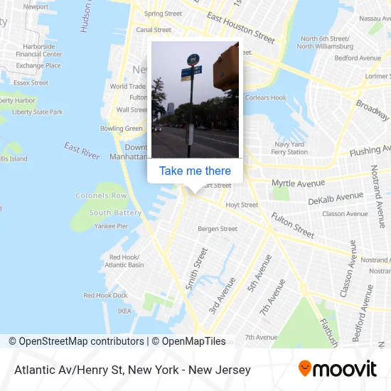 Atlantic Av/Henry St map