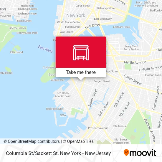 Columbia St/Sackett St map