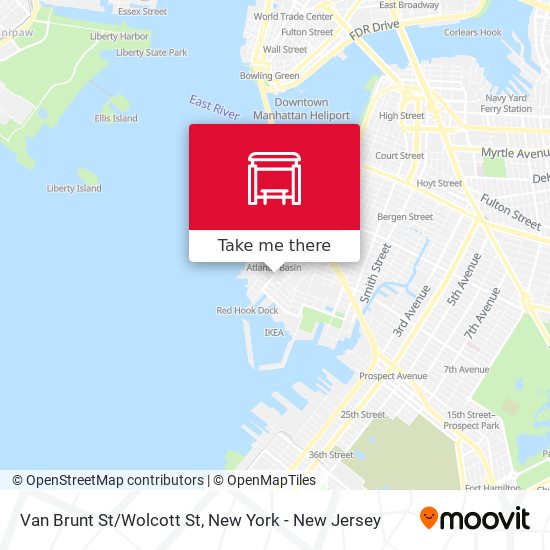Mapa de Van Brunt St/Wolcott St