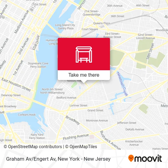 Graham Av/Engert Av map