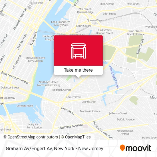 Graham Av/Engert Av map