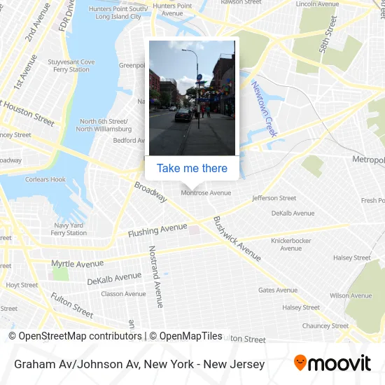 Graham Av/Johnson Av map