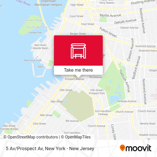 5 Av/Prospect Av map