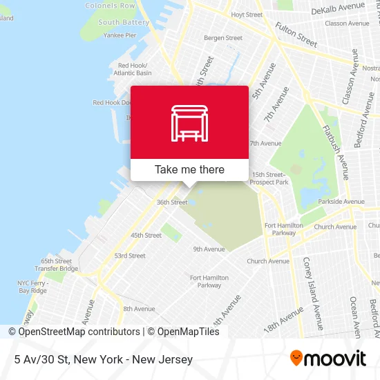 5 Av/30 St map