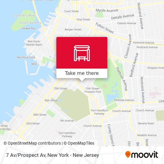 7 Av/Prospect Av map