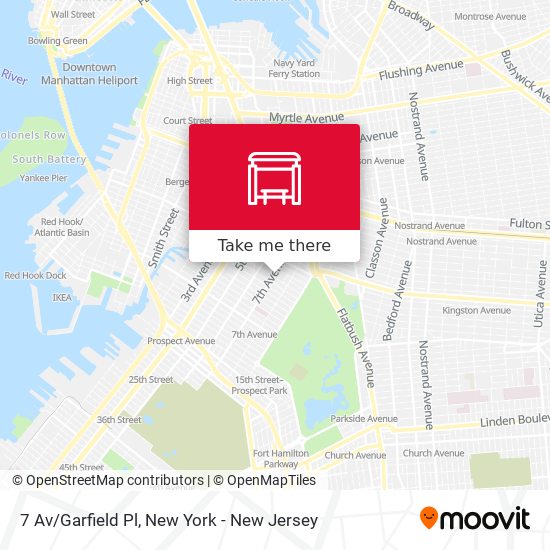 Mapa de 7 Av/Garfield Pl