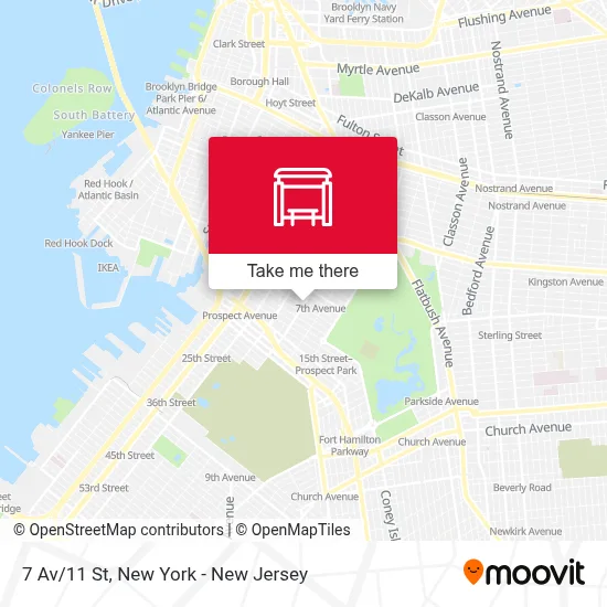 7 Av/11 St map