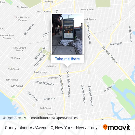 Mapa de Coney Island Av/Avenue O
