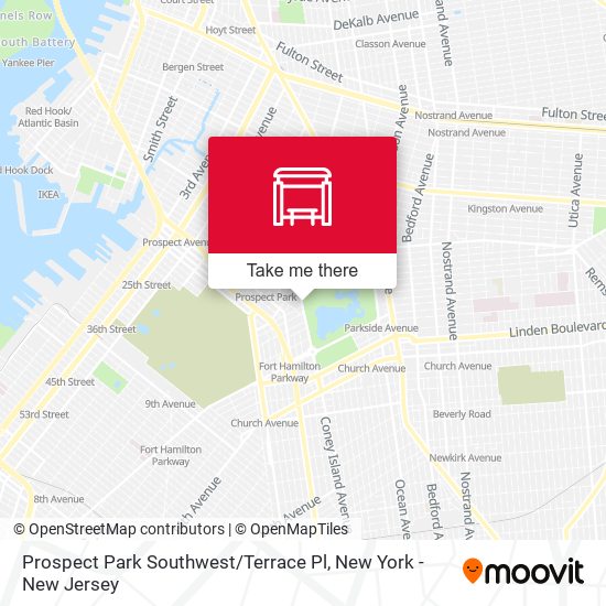 Prospect Park Southwest / Terrace Pl map