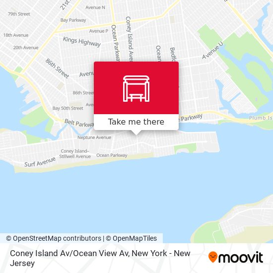 Coney Island Av/Ocean View Av map