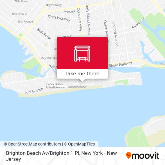 Brighton Beach Av / Brighton 1 Pl map
