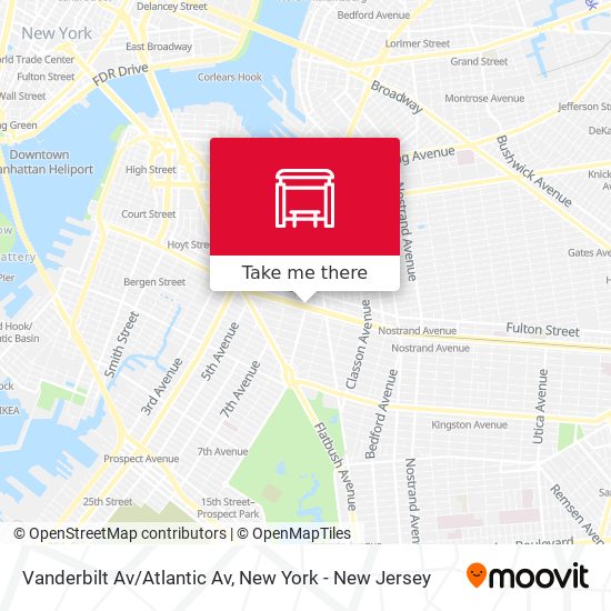 Mapa de Vanderbilt Av/Atlantic Av