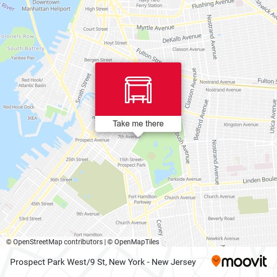 Mapa de Prospect Park West/9 St
