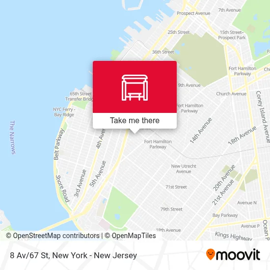 8 Av/67 St map