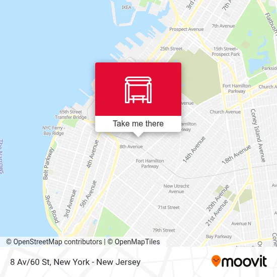 8 Av/60 St map