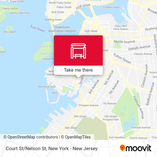 Court St/Nelson St map