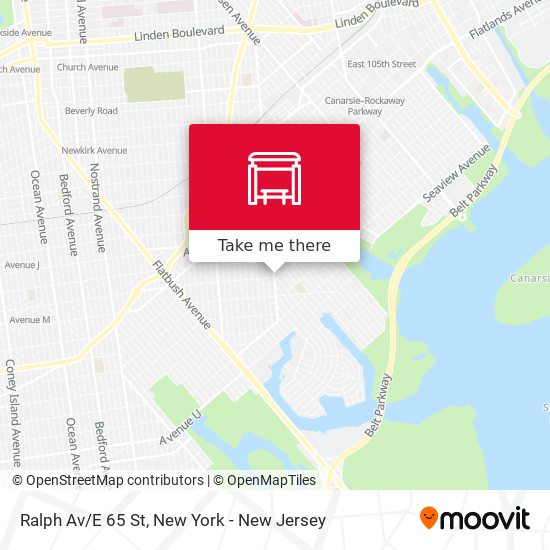 Ralph Av/E 65 St map