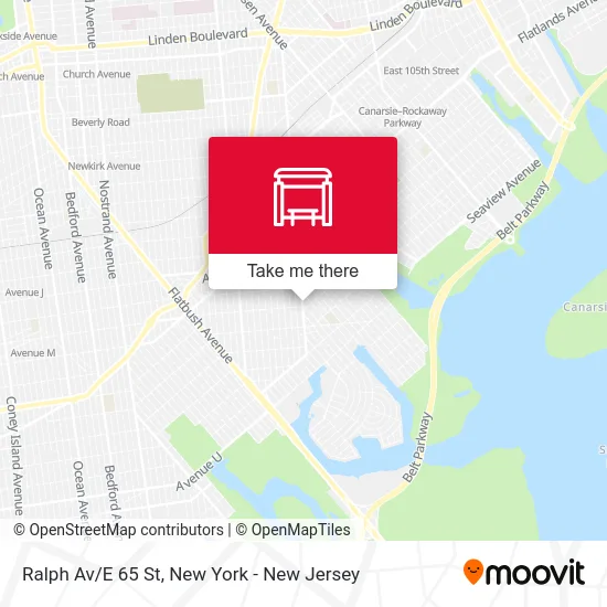 Ralph Av/E 65 St map