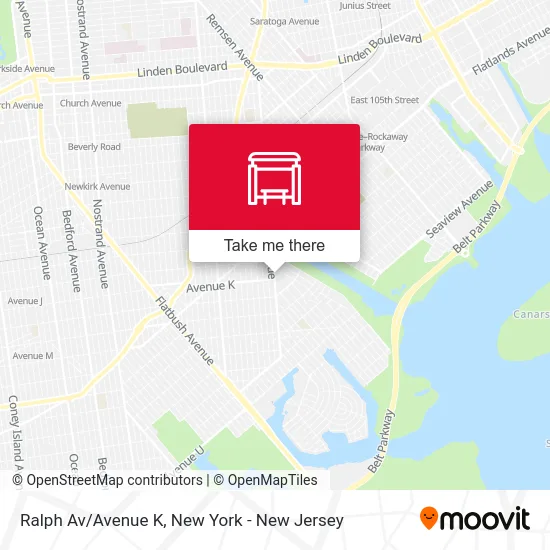 Ralph Av/Avenue K map