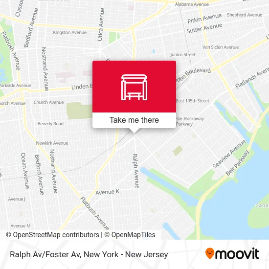 Ralph Av/Foster Av map