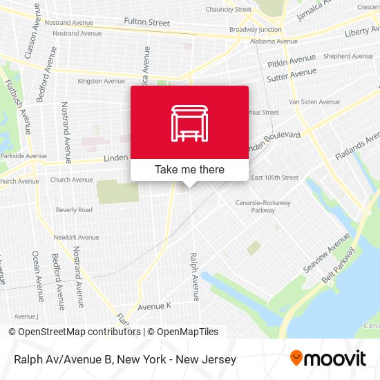 Mapa de Ralph Av/Avenue B