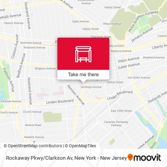 Rockaway Pkwy/Clarkson Av map