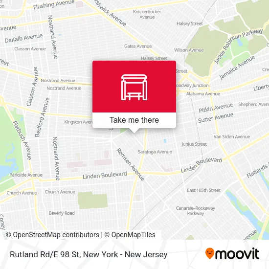 Rutland Rd/E 98 St map