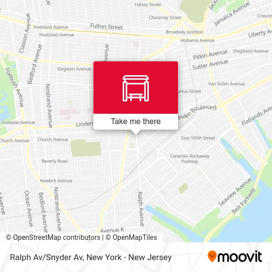 Ralph Av/Snyder Av map