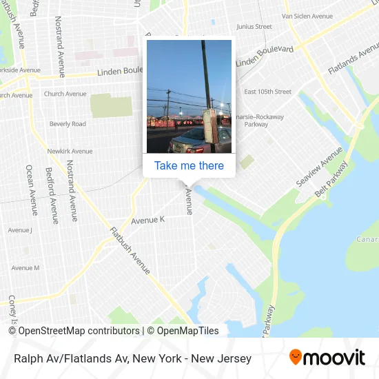 Ralph Av/Flatlands Av map