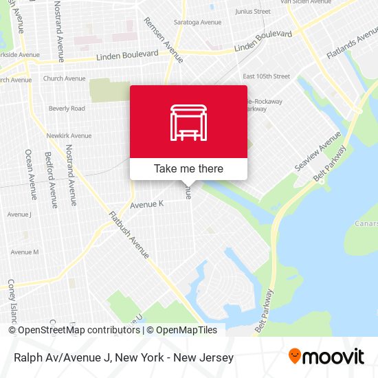 Ralph Av/Avenue J map