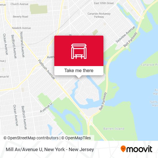 Mill Av/Avenue U map