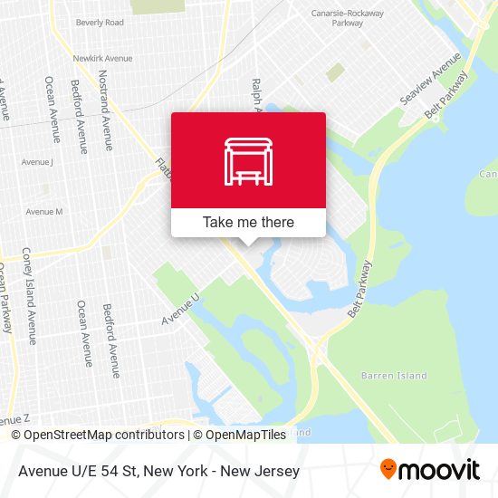 Mapa de Avenue U/E 54 St