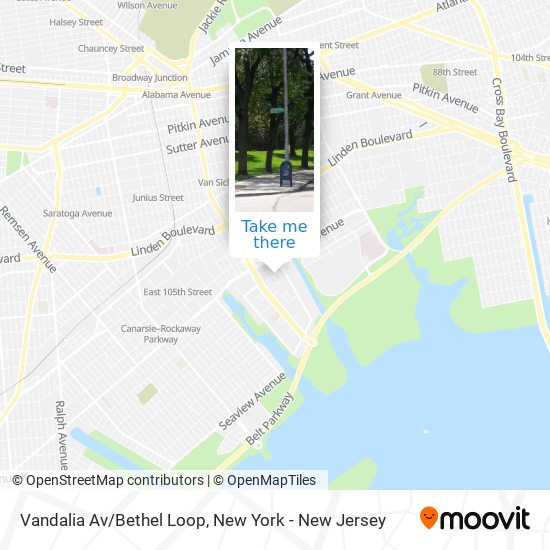 Mapa de Vandalia Av/Bethel Loop