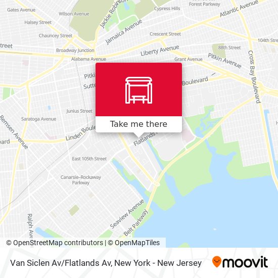 Van Siclen Av/Flatlands Av map